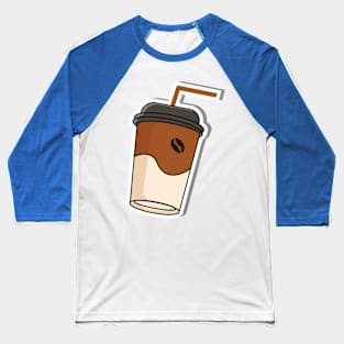 Coffee Illustration Baseball T-Shirt